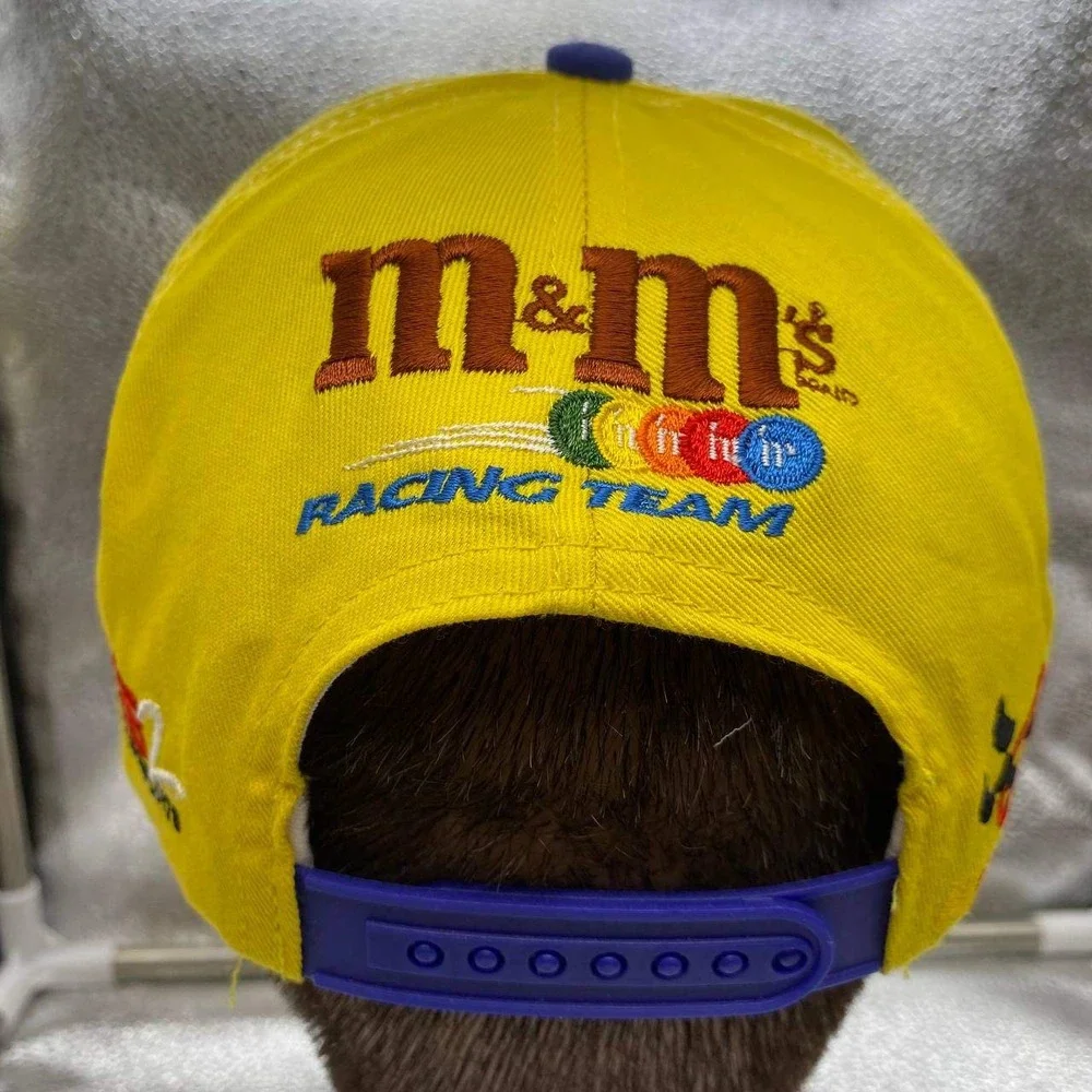 Vintage Chase Ken Schrader Nascar 36 Men OS Yellow MM Racing Team Snapback Hat
